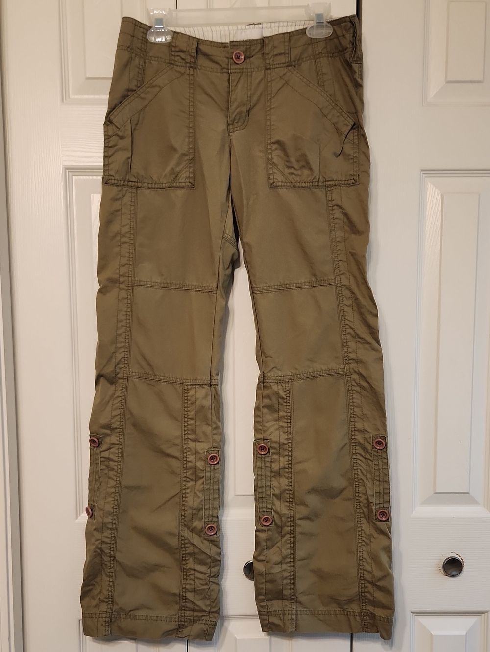Y2K Olive Green Abercrombie & Fitch Convertible Cargo Khaki Pants
